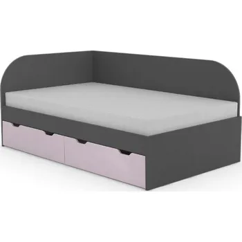 Postel Postel Rea Gary s roštem 120cm -levá - Postel se šuplíky a roštem