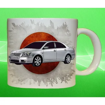 hrnek Toyota Avensis 2003 75ml (hrneček s osobním autem TOYOTA)