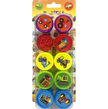 Dětské razítko Razítková sada - Dopravní prostředky - 10 ks - PK60-12
