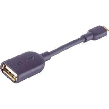 Redukce ADL Furutech OTG-MF 0,1 m (Špičková krátká OTG redukce microUSB(M) - USB(F), délka kabelu 10 cm, barva fialová)