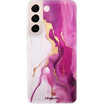 Telefonní příslušenství Odolné silikonové pouzdro iSaprio - Pink Gold Marble - Samsung Galaxy S22+ 5G