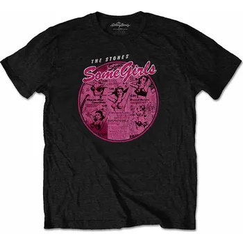 Pánská móda Rolling Stones tričko, Some Girls Circle V.2. Black, pánské M