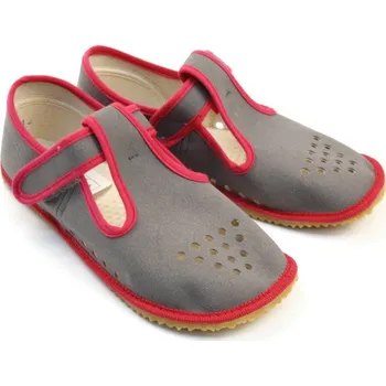 Dívčí obuv Beda Barefoot papuče Grey pink EUR 31