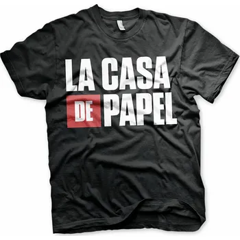 Pánské tričko La Casa De Papel tričko, Logo Black, pánské L