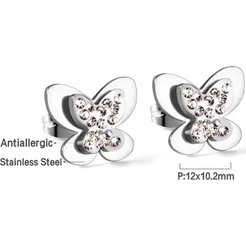 Náušnice Dívčí náušnice se zirkony - 345S