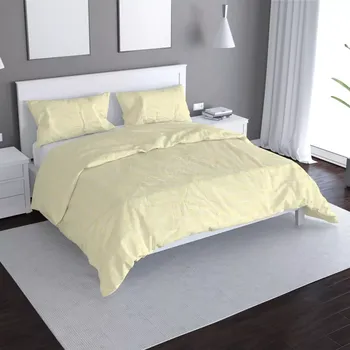 Povlečení Saténové povlečení Žluté pletivo - Sablio - 140x200 / 90x70