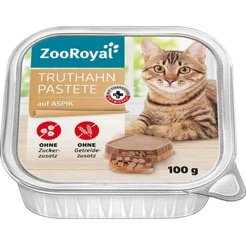 Krmivo pro kočku ZooRoyal krocaní paštika v aspiku 16 × 100 g