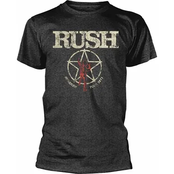 Rush tričko, American Tour 1977 Heather Grey, pánské M