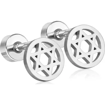 Náušnice Dětské náušnice z chirurgické oceli ve stříbrné barvě - EA607901S