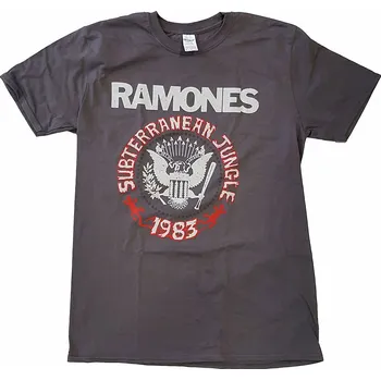 Pánská móda Ramones tričko, Subterraneun Jungle Charcoal Gray, pánské XXL