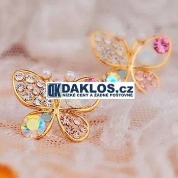 Módní doplněk Náušnice ve tvaru motýla / motýlka