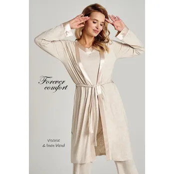 Dámský župan Taro župan 3106 Eden - béžová, M (Dámský župan viskóza Taro)