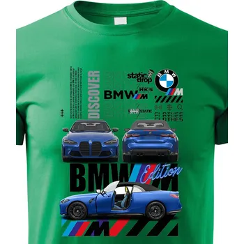 Chlapecké tričko Dětské tričko BMW M4, Barva Zelená, Velikost 158 cm/12 roků, Canvas Dětské tričko Bezvatriko.cz 2366