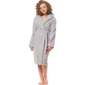 Dívčí župan L&L župan dívčí Lota - šedá, 134-140 (Dívčí župan L&L)