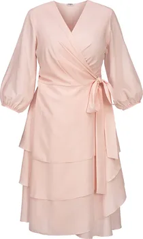 Dámské šaty Karko Narcyza SB942 pudrově růžové