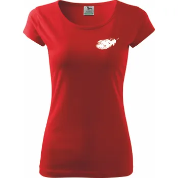 Dámské tričko ON-DESIGN Dámské tričko s PÍRKEM Velikost: S, Barva: červená