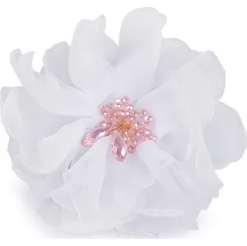 Brož Brož květ s broušenými korálky Ø10 cm v krabičce