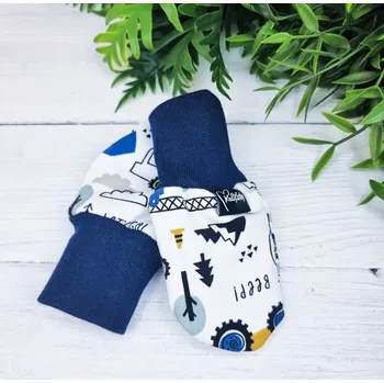 Rukavice Kulišárny Kojenecké rukavičky proti poškrábání BUILDER navy Barva nápletu: NAVY tmavě modrá