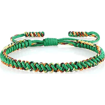 Náramek Tibetský náramek pro štěstí - zelený - MN1919