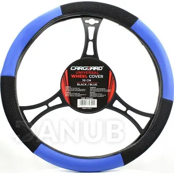 Potah na volant 38 cm - HVA003 - Modrá / Černá