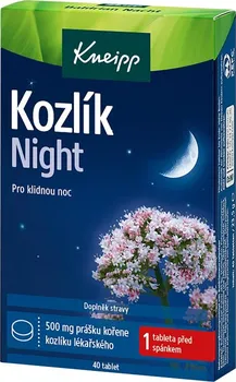 Přírodní produkt Kneipp Kozlík Night pro klidný spánek 500 mg 40 tbl.