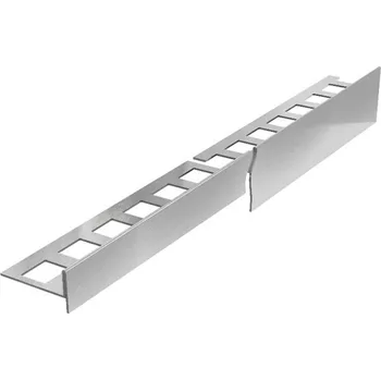 Obklad ACARA Lišta spádová, levá, nerez V2A kartáč, v: 10mm, v2: 6-32mm, d: 1,5m