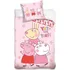 Povlečení Carbotex Prasátko Peppa a kamarádky Zuzka a Rebeka 100 x 135, 40 x 60 cm zipový uzávěr