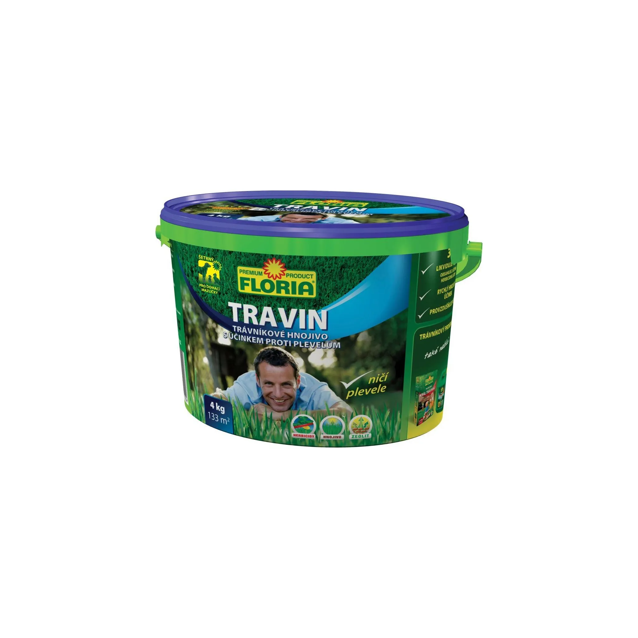 Fotografie 1 - Hnojivo Floria Travin trávníkové hnojivo 4 kg