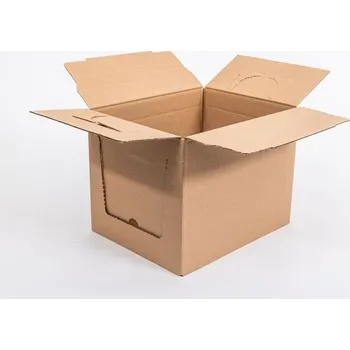 Obalový materiál Kartonová krabice klopová 375x295x285 mm 3VVL B 320g/m2 hnědá - paleta 1440 ks