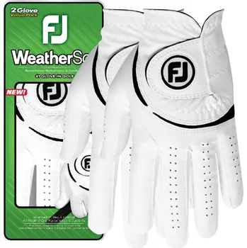 Golf FOOTJOY WeatherSof 2 pack pánské golfové rukavice na levou ruku Velikost rukavic: M