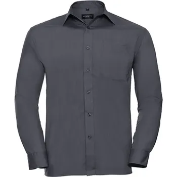 Pánská košile Russell Pánská popelínová košile R-934M-0 Convoy Grey XL (43/44)