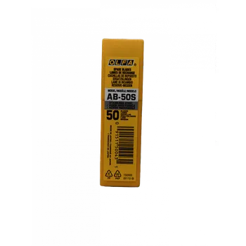 Pracovní nůž ČEPELE - OLFA AB - 50S Z NEREZ OCELI PRO STANDARDNÍ ŘEZACÍ NOŽE BAL.50 KS