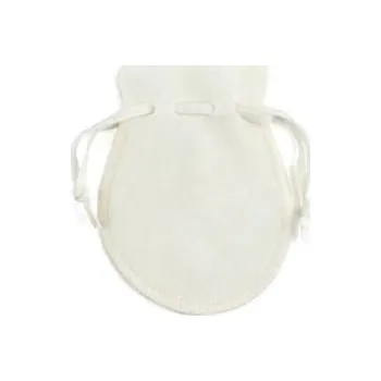 Dárková taška KR1034-S Semišový dárkový sáček smetanový, 9 x 12 cm