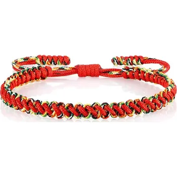 Náramek Tibetský náramek pro štěstí - červený - MN1923