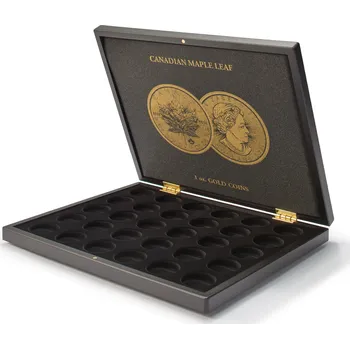 Černá krabička pro 30 mincí o váze 1 Oz - Maple Leaf