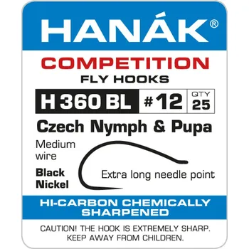 Rybářský háček Hanák Competition Hanák Háčky H 360 BL Velikost háčku: #18