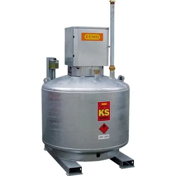 Palivová nádrž Mobilní dvouplášťová nádrž na benzín CEMO KS-MOBIL 400 litrů