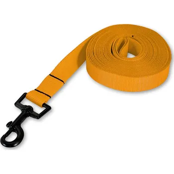 Vodítko pro psa Lehké stopovací vodítko PafDog® ploché, 2cm, 4 délky - žlutá DÉLKA VODÍTKA: 10 metrů