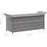 Zahradní lavice Úložná lavice s poduškou 138 cm polyratan