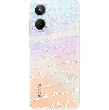 Pouzdro na mobilní telefon Odolné silikonové pouzdro iSaprio - Handwriting 01 - white - Realme 10