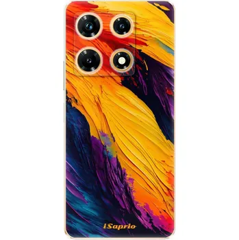 Pouzdro na mobilní telefon Odolné silikonové pouzdro iSaprio - Orange Paint - Infinix Note 30 PRO