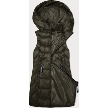 Dámská vesta Dámská vesta v khaki barvě s odepínací kapucí S'West (B8231-11) odstíny zelené S (36)