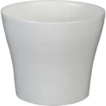Květináč Plastkon Květináč dekorativní TULIPÁN pr.19 cm bílý