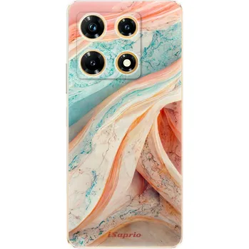 Pouzdro na mobilní telefon Odolné silikonové pouzdro iSaprio - Orange and Blue - Infinix Note 30 PRO