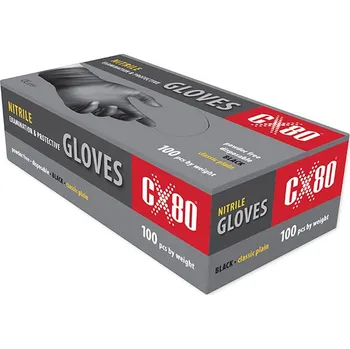 Pracovní rukavice CX80 Rukavice nitrilové bezpudrové, velikost XL, 100ks