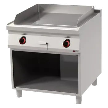 Grilovací deska 71x65 elektrická hladká s podestavbou 400 V | REDFOX - FTH 90/80 E