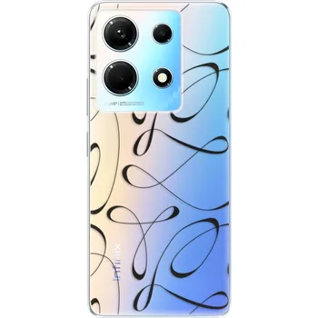 Pouzdro na mobilní telefon Odolné silikonové pouzdro iSaprio - Fancy - black - Infinix Note 30
