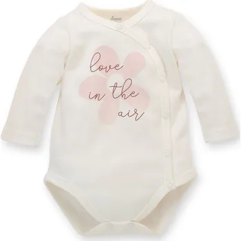 Kojenecký body BODY PINOKIO ZAVINOVACÍ, S KYTIČKOU, ECRU, HAPPINESS Velikost: 68