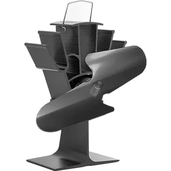Krbové nářadí Ventilátor na kamna FLAMINGO dvoulopatkový, černý