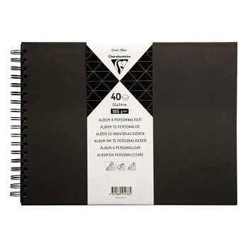 Album s pevnými deskami 24x32cm Black (Album s pevnými deskami 24x32cm Black)